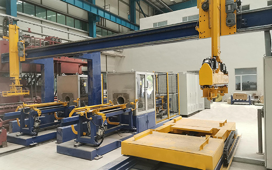 全自(zì)動單棒爐雙工(gōng)位IGBT電源感應加熱(rè)系統